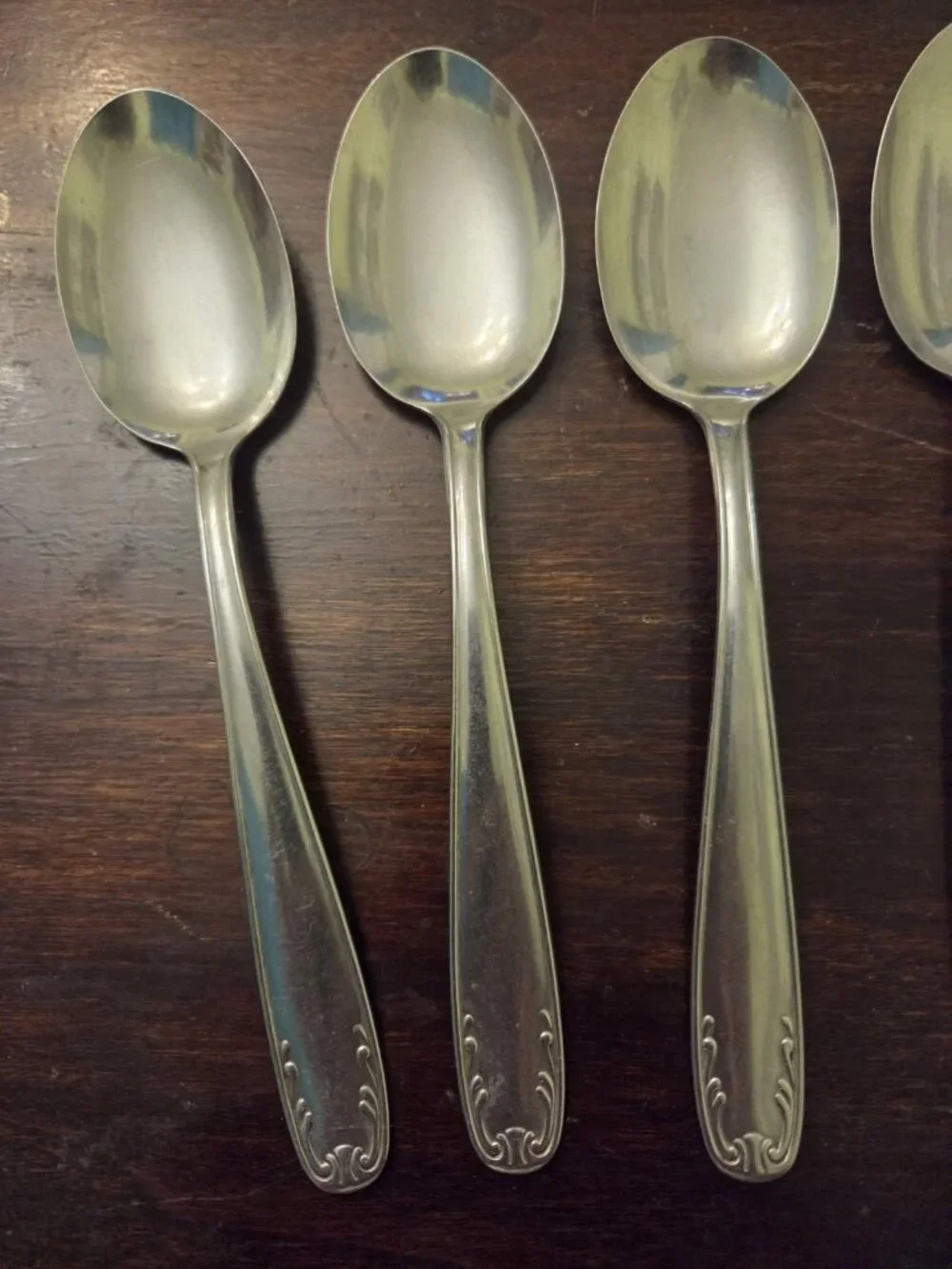 Set 6 Tablespoons Wusthof Hallmark Stainless Flatware Germany Spoons